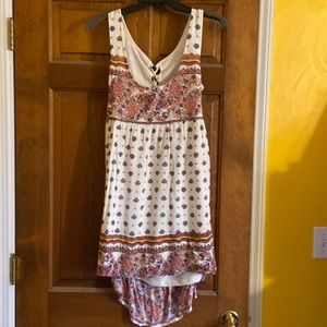 O’Neill Sun dress open back with laced bodice, high/low